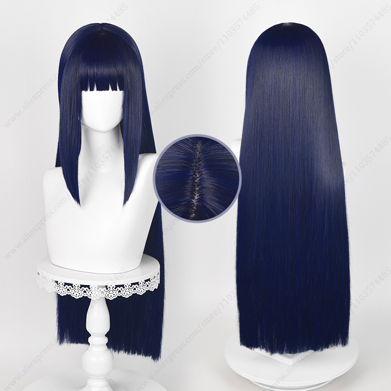Synthetic Braided Wigs For Black Women - Парик для косплея Хинаты Хьюги, сине-черный,