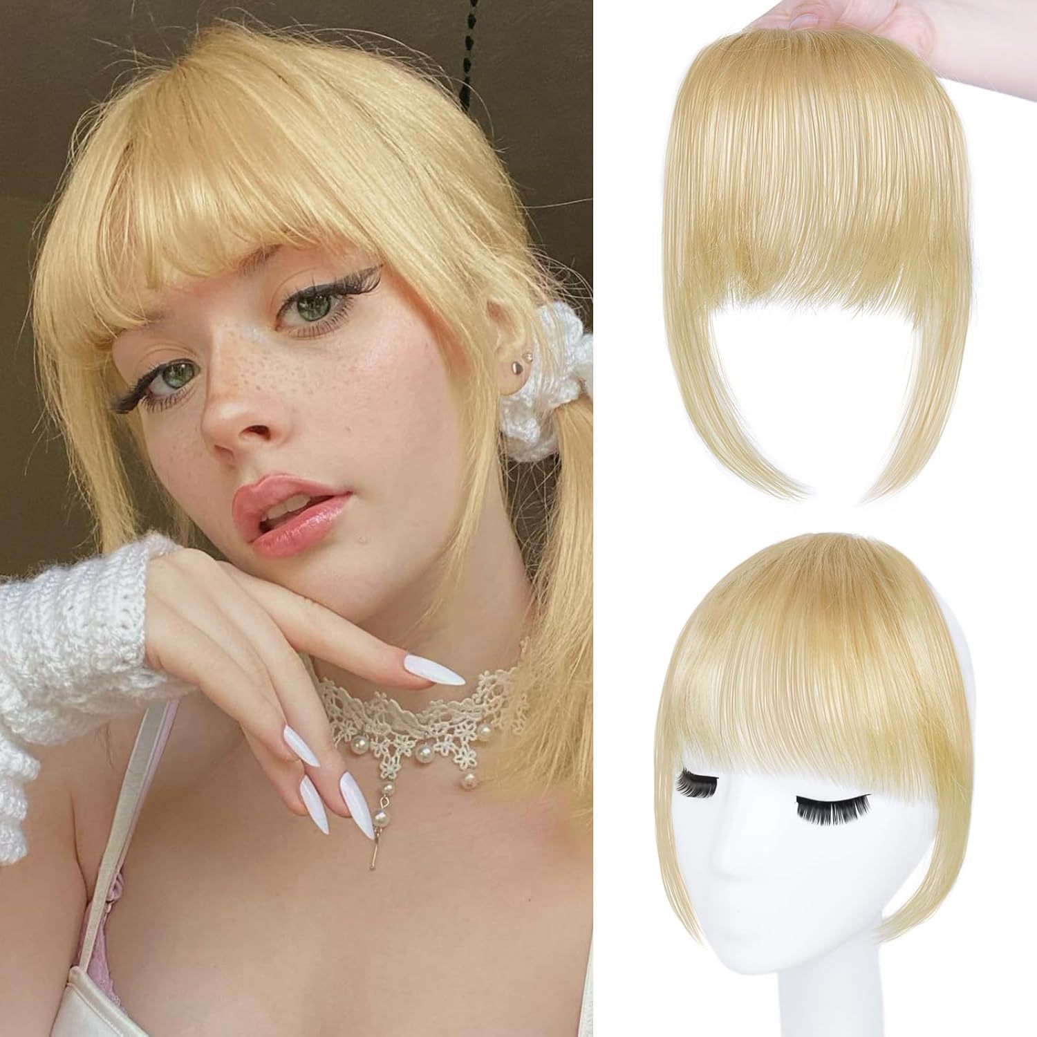 100% челка из натуральных воло – обзор и цена Seamless Clip In Hair Extensions Human Hair