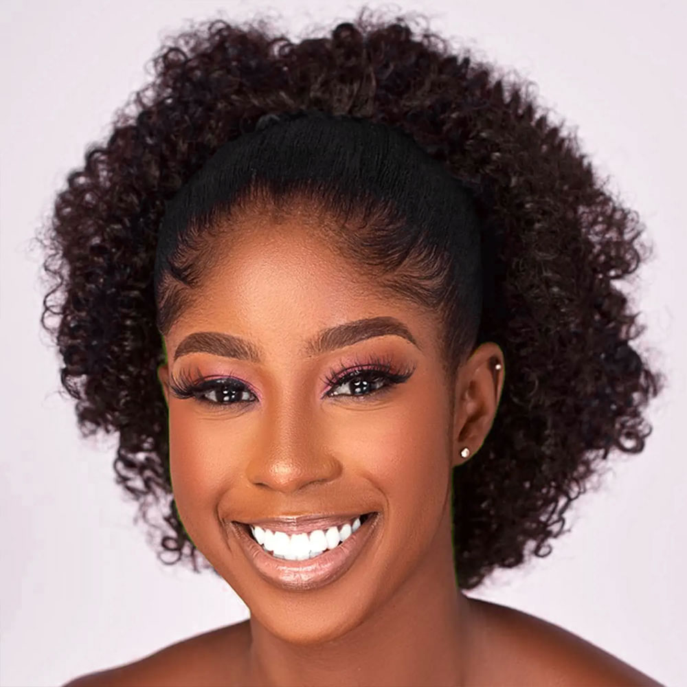 Афро-пучок с завитками на шнур – обзор и цена Drawstring Afro Curly Puff Ponytail