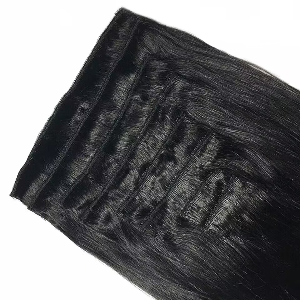Накладные пряди для волос, пря – обзор и цена Seamless Clip In Hair Extensions Human Hair
